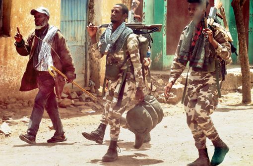 Kämpfer der  Tigray Defense Forces – das ist der militärische Arm der  Volksbefreiungsfront von Tigray –  geraten zunehmend in die Defensive. Foto: /ohannes Dieterich