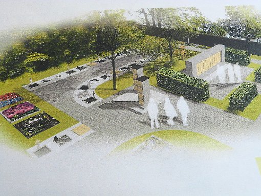 Für diese Variante der Friedhofgestaltung hatte sich der Gemeinderat im März entschieden. Grafik: Gfrörer Foto: Schwarzwälder-Bote