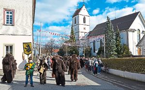 Fröhliches Narrentreiben in Dietingen zwischen St. Nikolaus und der Zehntscheuer ist am Sonntag zu erwarten.  Foto: Ober Foto: Schwarzwälder-Bote