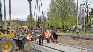 Bahnübergang Blumberg: In Zollhaus schreiten die Arbeiten voran