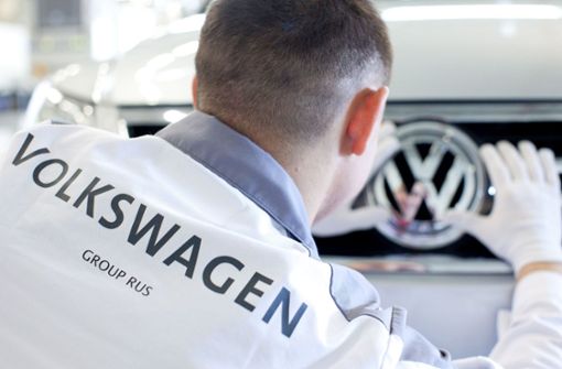 Volkswagen hat die Produktion im russischen Werk Kaluga gestoppt. Foto: dpa/Friso Gentsch