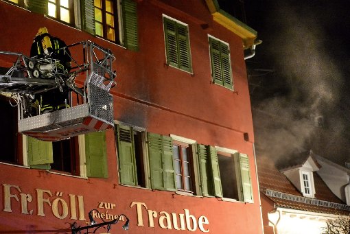 In der historischen Altstadt von Esslingen ist es in der Nacht zu einem Brand gekommen, dabei kam der Wohnungsinhaber ums Leben.  Foto: www.7aktuell.de |