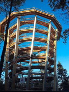 Der Turm des Baumwipfelpfades  auf dem Sommerberg in Bad Wildbad.  Foto: Archiv