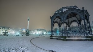 So schön kann Schnee sein - das winterliche Stuttgart bei Nacht