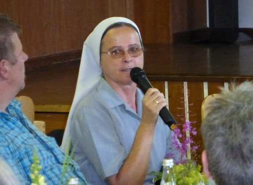 Schwester Theresina erzählte von   ihrer   Arbeit   in  Brasilien.Foto: Kirchengemeinde Foto: Schwarzwälder-Bote