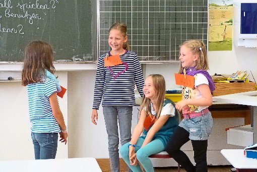 Die  Rollenspiele      zum  Faustlos-Projekt bereiten den    Kindern in Iselshausen   auch  Spaß.  Foto: Rentschler Foto: Schwarzwälder-Bote