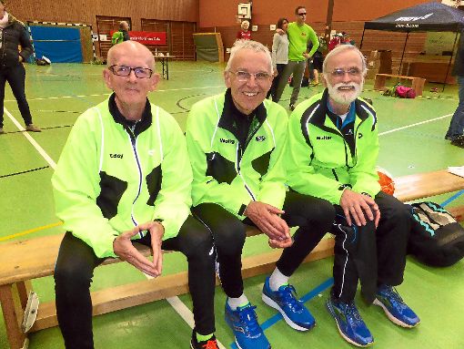 Erfolgreiche Ostelsheimer Senioren (von links): Edmund Schlenker, Wolfgang Nehring und Walter Johnen Foto: Krehl Foto: Schwarzwälder-Bote