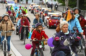 Vor der Pandemie demonstrierten Radfahrer in Rottweil noch für bessere Bedingungen – offenbar nicht ganz unbegründet. Foto: Schmidt