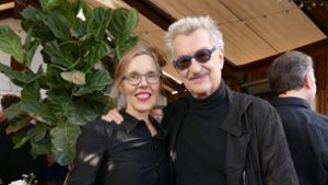 Wim und Donata Wenders beim Empfang von German Films in Los Angeles. Foto: Barbara Munker/dpa