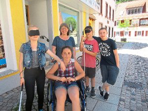 Die Werkrealschüler erfuhren, wie es ist mit einer körperlichen Behinderung zu leben. Foto: Privat Foto: Schwarzwälder-Bote