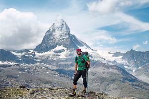 Christian Meder am Matterhorn.  Foto: Meder Foto: Schwarzwälder-Bote