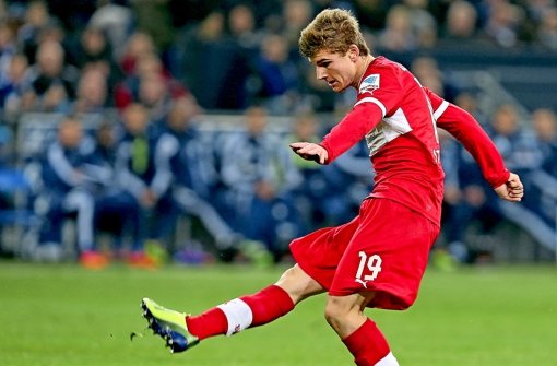 Das Herz von Timo Werner schlägt für den VfB  - notfalls auch in der zweiten Liga Foto: Pressefoto Baumann