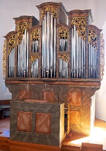 Kirchenmusikdirektor Lie­decke rechnete die  Orgel in Gültlingen in seinem Abnahmebericht 1959  zu den feinsten einma­nualigen alten Orgeln in unserem Lande. Foto: Götz Foto: Schwarzwälder-Bote
