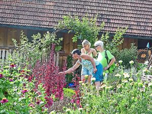 Monika Rauber hatte viele Gartentipps parat.  Foto: Haas