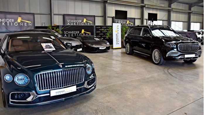 50 Luxus-Autos warten in Altdorf auf neue Besitzer