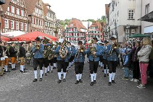 Beim Stadfest 2013 marschierten die Musikkapellen Calw, Stammheim und Altburg gemeinsam ein. Foto: Archiv Fritsch