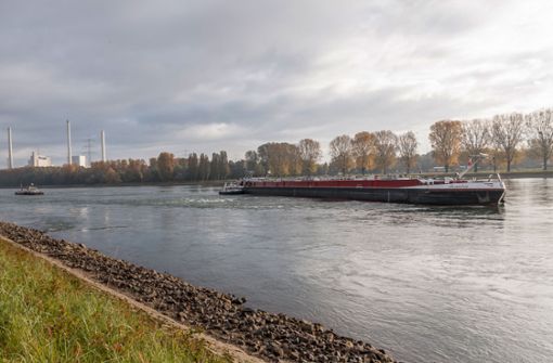 Zwei Schiffe sind bei Hagenbach auf dem Rhein havariert. Foto: dpa/Aaron Klewer