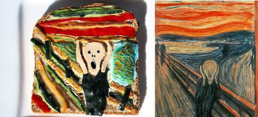 Finja Büsing, Klasse 5a, gestaltete höchst ausdrucksvoll ihre Version eines Schlüsselwerkes des Expressionismus: Der Schrei von Edward Munch, 1893 entstanden nach einer Panik-Attacke des norwegischen Malers in der Natur. Foto: Schwarzwälder Bote