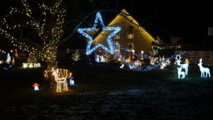 Weihnachtsdeko: 30.000 Lichter erleuchten Garten