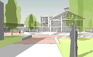 Architekt Achim Dorner stellte die Planungen für die neue Liebelsberger Ortsmitte vor. Foto: Stocker Foto: Schwarzwälder-Bote