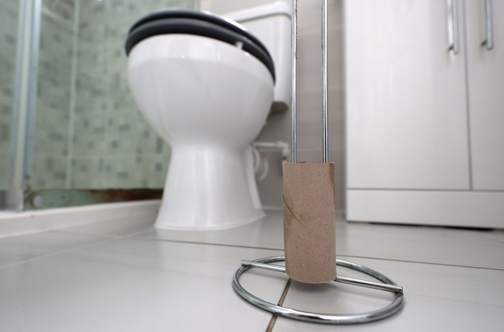 Auch wenn das Klopapier leer ist, Feuchttücher und Zeitungspapier gehören trotzdem nicht in die Toilette. (Symbolfoto) Foto: dpa