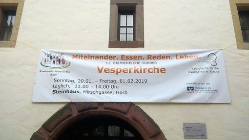 Die Vesperkirche sorgt bald wieder für reich gedeckte Tische im Steinhaus in der Horber Hirschgasse.  Foto: Vesperkirche Foto: Schwarzwälder Bote