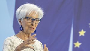 Christine Lagarde ist die Präsidentin der Europäischen Zentralbank (EZB) mit Sitz  in Frankfurt. (Archivbild) Foto: dpa/Boris Roessler