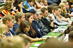 In den Stuttgarter Hörsälen studieren viele angehende Akademiker aus dem Ausland. Foto: Max Kovalenko/PPF