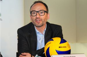 Thomas Krohne in seiner Zeit als Präsident des Deutschen Volleyball-Verbandes. Foto: imago/Heuberger