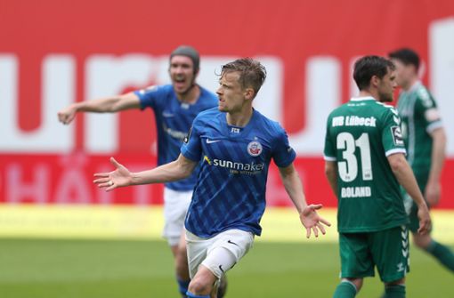 Nach neun Jahren zurück in Liga zwei: Hansa Rostock. Foto: dpa/Danny Gohlke