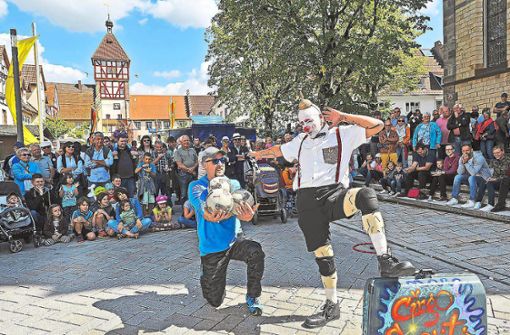 Der Circo Solito beim Bräunlinger Straßenmusiksonntag im August 2018. Foto: Archiv/Sigwart