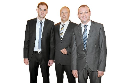 Die Bewerber (von links) Christopher Koch, Dietmar Fischer und Maik Tietjen. Foto: Fritsch