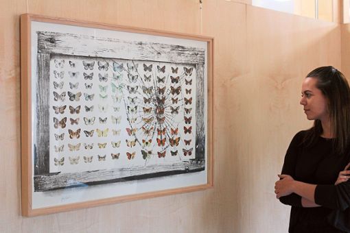 Sylvia Barbolini ist fasziniert vom Empfinger Innovationscampus und stellt einige ihrer Werke dort aus. Foto: Schach Foto: Schwarzwälder Bote