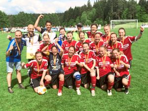 Im Jahr 2018 jubelten die FVT-Frauen in Königsfeld – damals gab es gegen Wolterdingen einen 4:1-Sieg nach Verlängerung im Pokalfinale. Foto: Rohde Foto: Schwarzwälder Bote