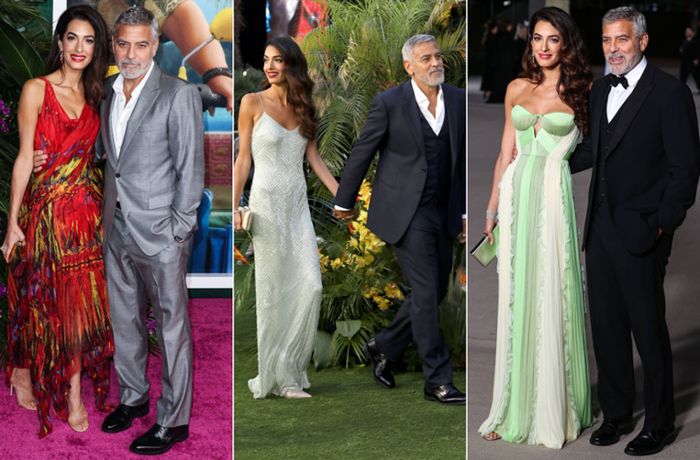 Designer-Feuerwerk: Amal Clooney tischt modisch richtig auf
