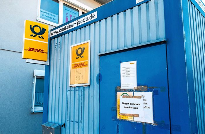 Postcontainer Oberreichenbach: Nach Einbruch folgt Wiedereröffnung