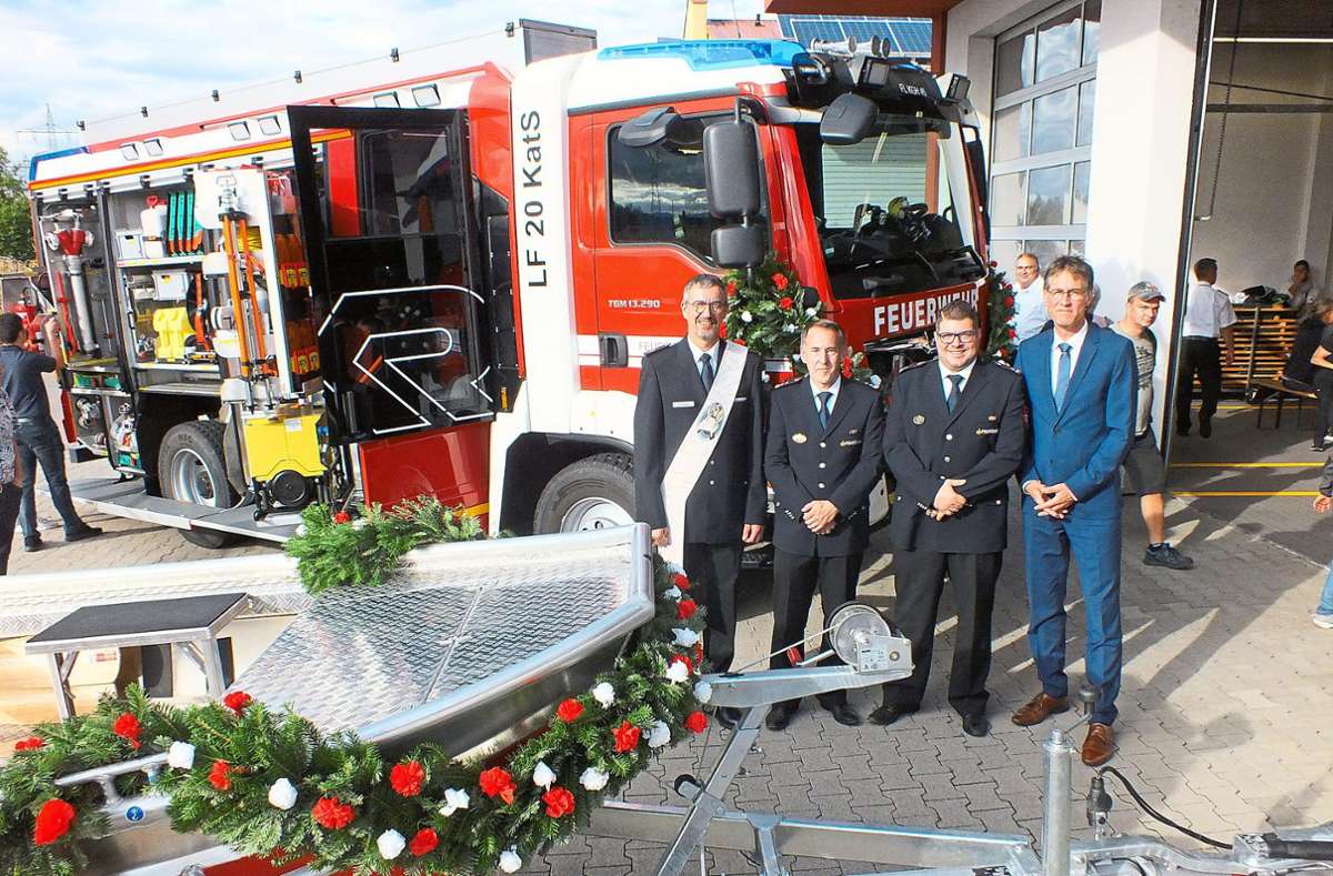 Auch ein Boot ist dabei: Neuer Fuhrpark für die Kappel-Grafenhausener Feuerwehr