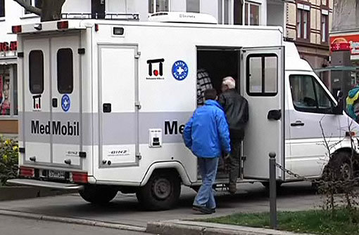 Das Stuttgarter MedMobil im Einsatz Foto: sir
