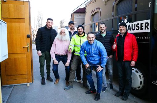 Das zweite Hauser-Reisen-Team in Oradea nach dem Ausladen Foto: Filip