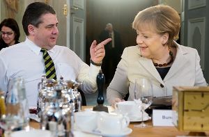 Bundeskanzlerin Angela Merkel (CDU) und ihr Vize Sigmar Gabriel (SPD) Foto: dpa