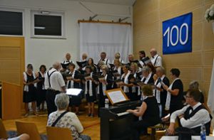 Der Chor sang zum 100-jährigen Jubiläum. Foto: Picasa