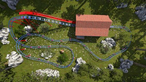 Die Strecke für den „Wichtelexpress“ in der Animation. Foto: Freizeitpark Traumland/pr