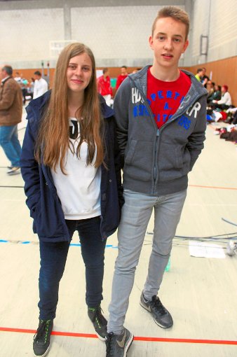 Maria Erdmenger und Lucas Fendt sammelten bei der DM in Leverkusen Erfahrungen. Foto: Frei Foto: Schwarzwälder-Bote