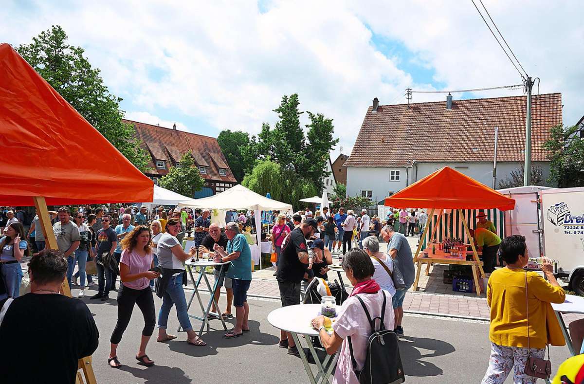 Groß war das Angebot beim Kunst- und Handwerkermarkt auf dem neuen Dorfplatz in Dormettingen.