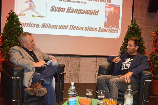 Peter Hettich sprach mit dem ehemaligen Skispringer Sven Hannawald auch über seinen persönlichen Fall.  Foto: Bloss