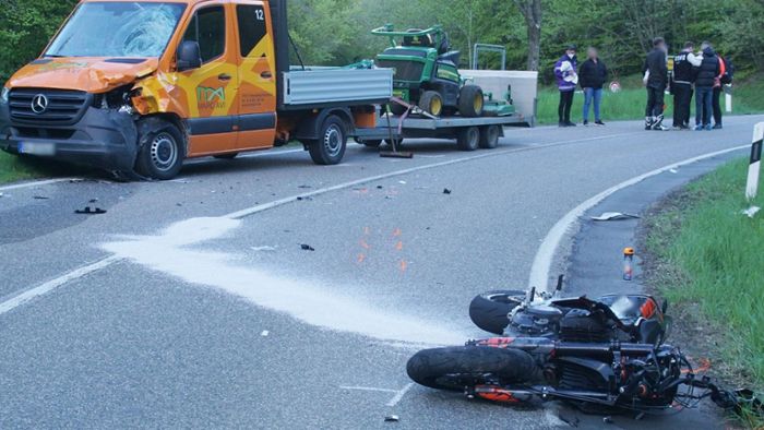 20-jähriger Motorradfahrer tödlich verunglückt