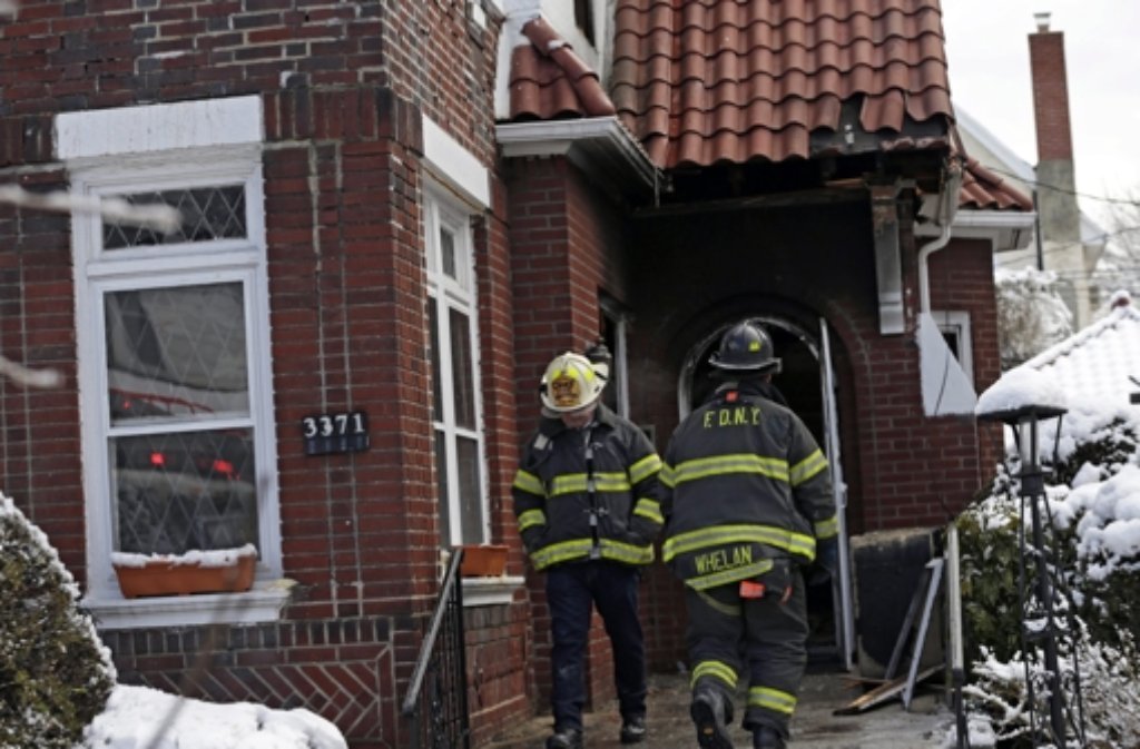 In diesem Backsteinhaus im New Yorker Stadtteil Brooklyn kamen sieben Geschwister um.