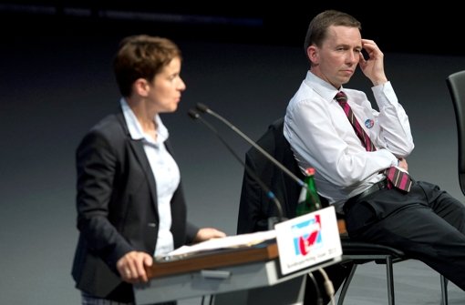 AfD-Machtkampf entschieden: Frauke Petry hat Bernd Lucke ausgebootet. Foto: dpa