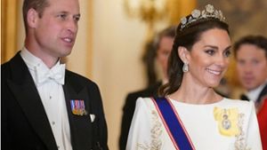 Glamouröser Auftritt: Prinzessin Kate und Prinz William beim Staatsdinner im Buckingham Palace. Foto: AFP/YUI MOK