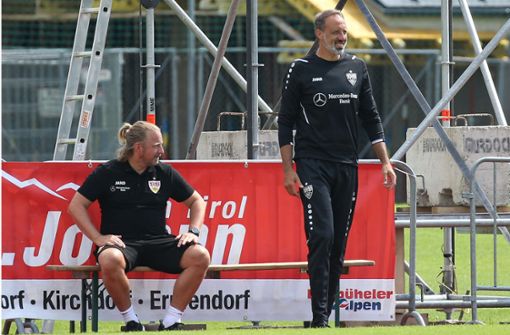 Eingespieltes Duo: VfB-Trainer Pellegrino Matarazzo (rechts) und Sportdirektor Sven Mislintat Foto: Baumann/Alexander Keppler